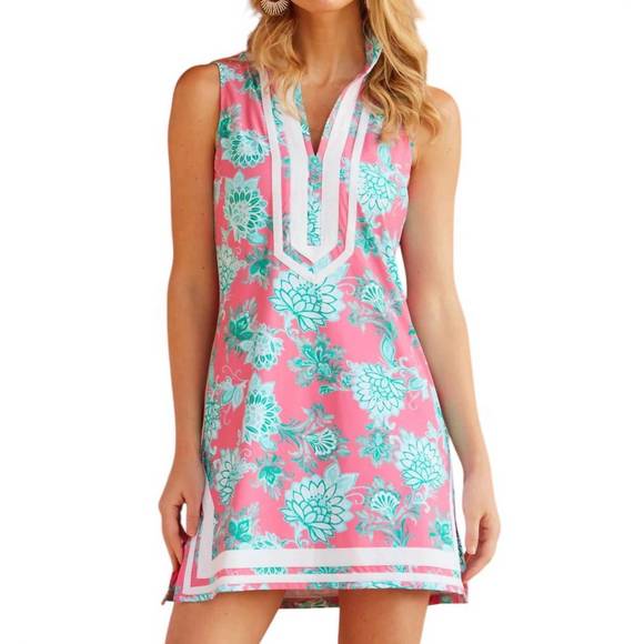 NEW CABANA LIFE sleeveless tunic dress in cote d'azur - Picture 1 of 4